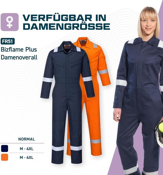 Actual product image Portwest Flame Retardant Reflective Arc Proof Antistatic Coverall with Heat Protection (L, 1x)