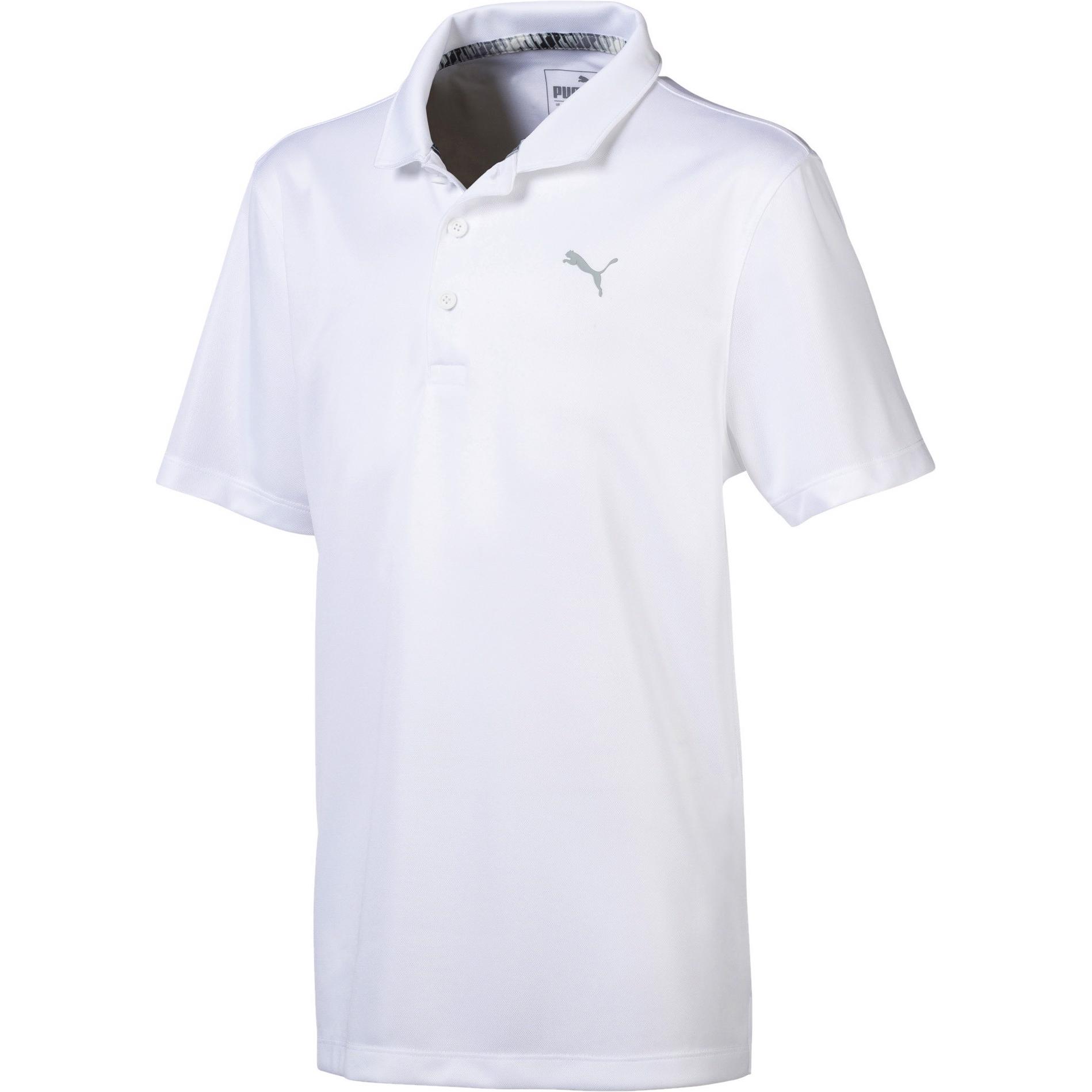Puma, Herren, Sportshirt, Boys Essential Polo-578133 (116), Weiss, 116