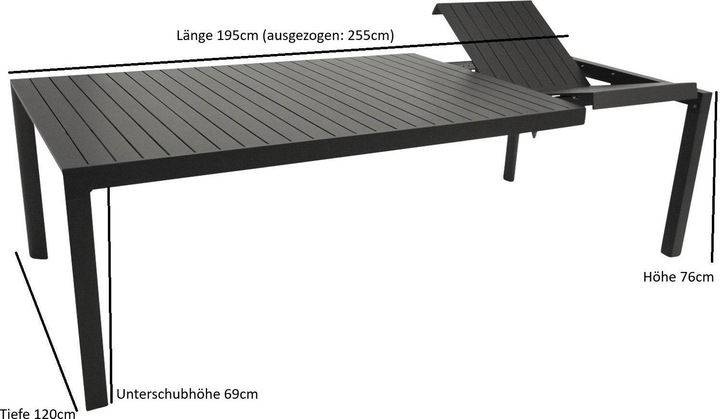 Produktbild Degamo Ausziehtisch LAGOS (195 cm)