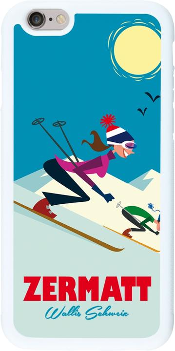Actual product image PhoneLook Coque silicone rigide blanc Zermatt Ski Downhill (Apple iPhone 6)