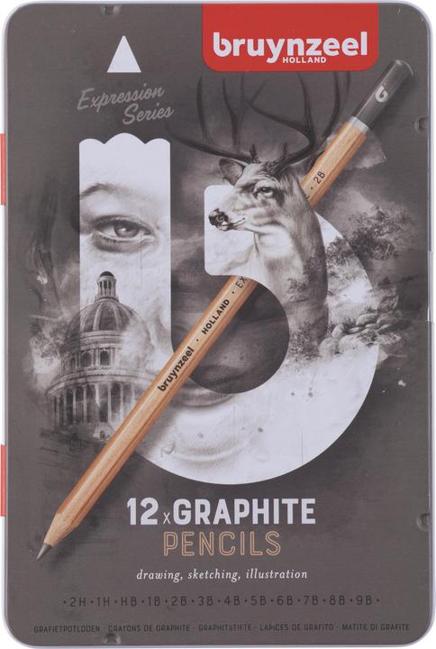 Actual product image Bruynzeel Bleistift Expression 2.2 - 3.6 mm, 12 Stück (3.60 mm, HB, 12x)