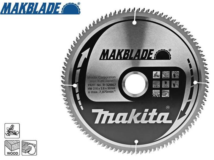 Productafbeelding Makita MAKBLADE zaagblad 216x30x100Z