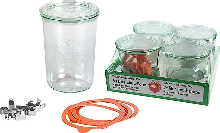 Actual product image Weck lintel shape (4 pcs., 0.75 l)