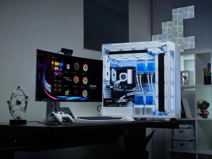 Produktbild Corsair Case iCUE 9000D RGB Airflow Tower TG white (E-ATX, mATX, ATX, SSI EEB)