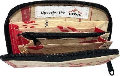 Actual product image Bekos Upcycling - praktische Geldbörse mit Reissverschluss Mountain