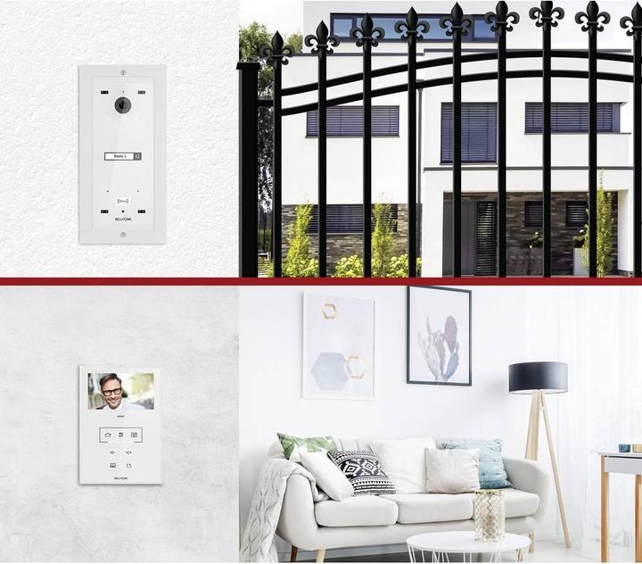 Actual product image Bellcome ELECTRA video door intercom wired complete set white (Cable)