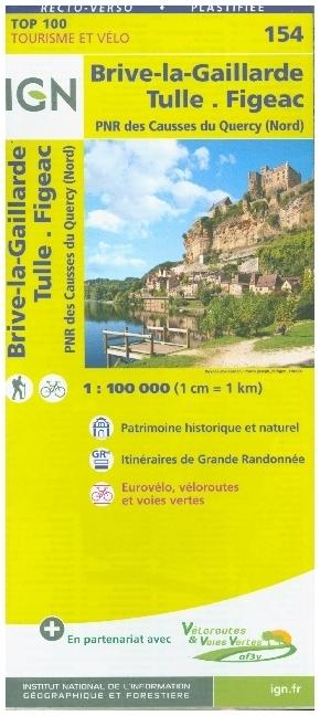 Produktbild IGN Karte 154 Brive-la-Gaillarde