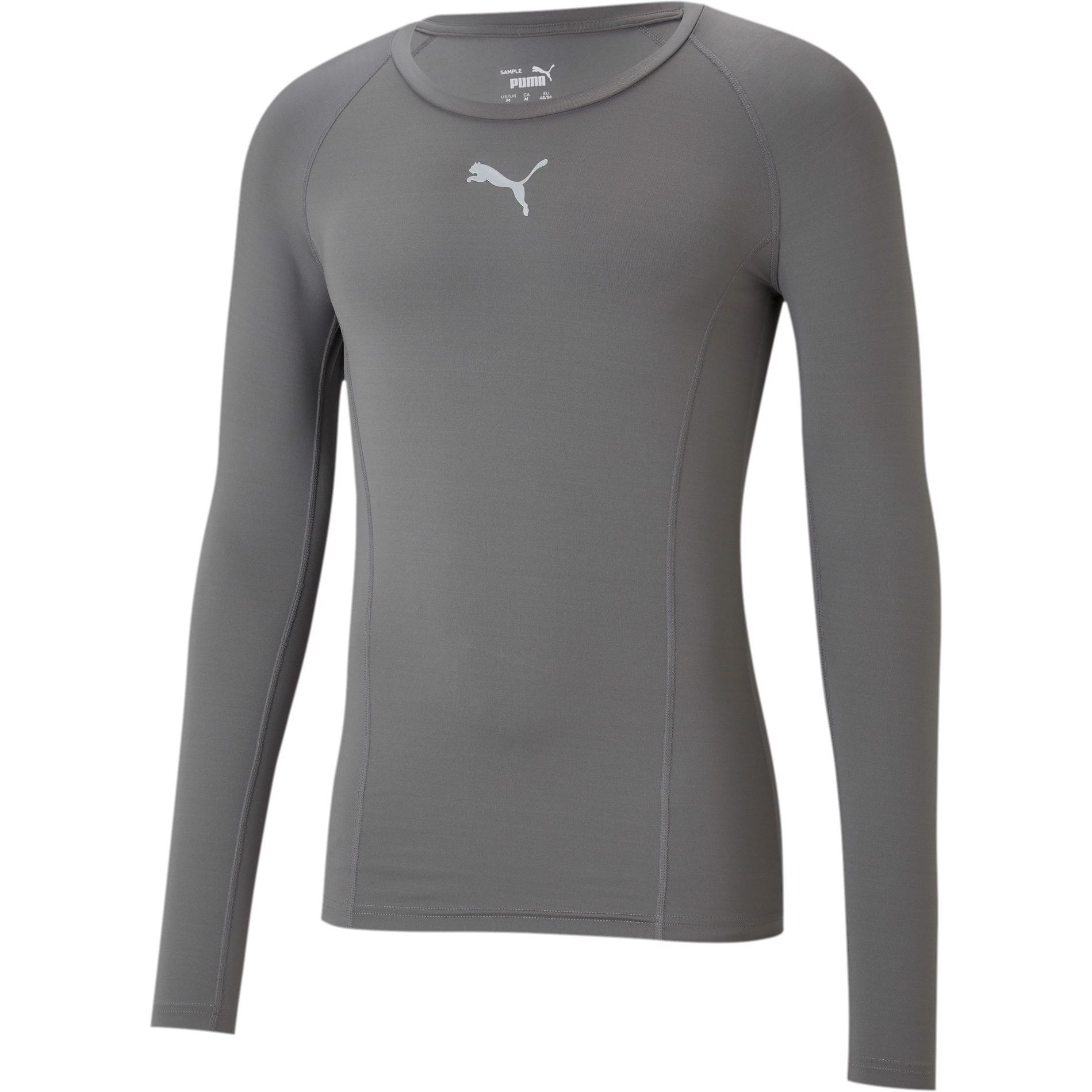 Puma, Herren, Sportshirt, LIGA Baselayer Tee LS-655920 (XL), Grau, XL