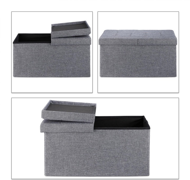 Image du produit Relaxdays Banquette avec espace, spacieuse (75.50 cm)