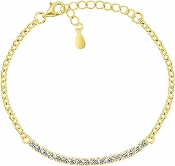 Brilio Silver - Beautiful bronze necklace Heart with colored zircons NCL178R