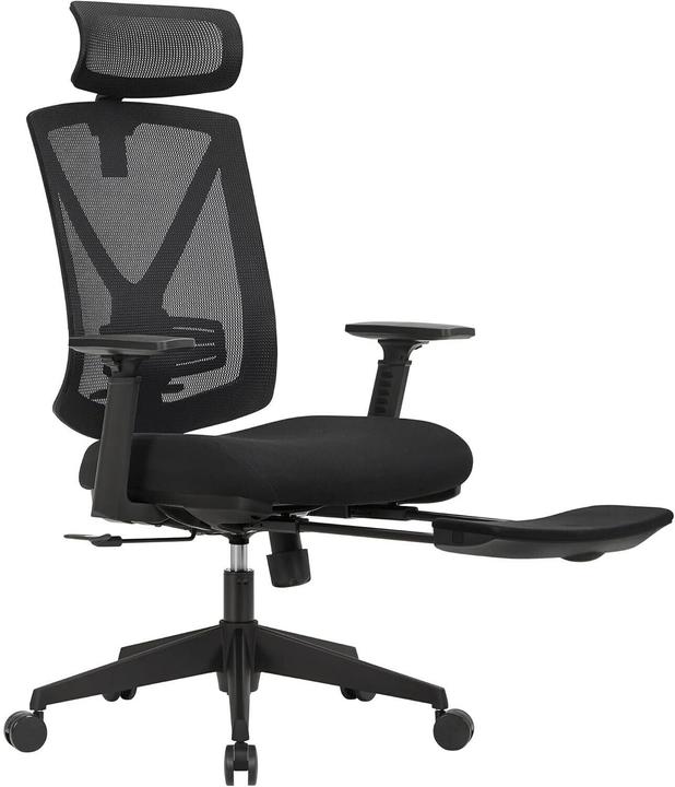 Songmics Bürostuhl, OBN61BKV1 Stoff schwarz (47 - 57 cm)