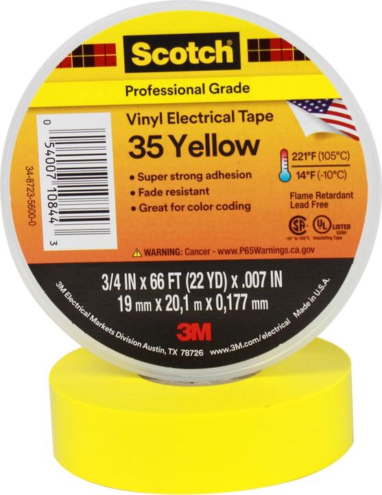 Scotch 35 Vinyl Elektro-Isolierband (19 mm)