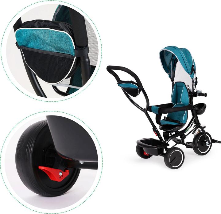 Actual product image EcoToys Tricycle, swivel seat, blue