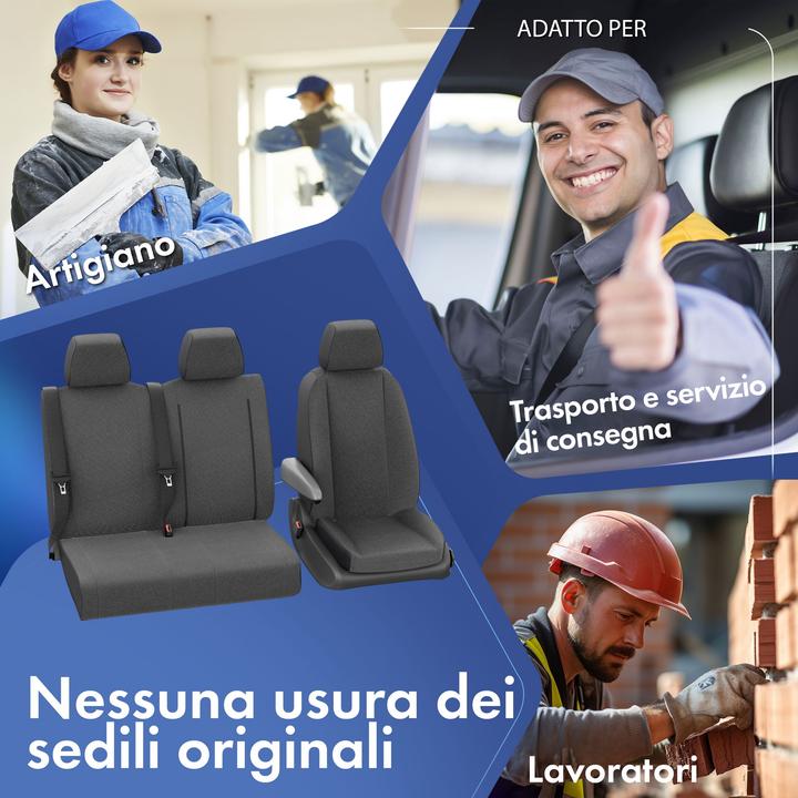 Produktbild Walser Sitzbezüge für VW T6, 1 Einzelsitz vorne ,  Sitzschoner Auto