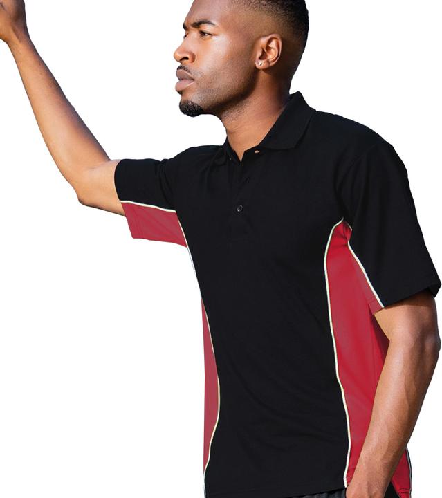 Produktbild Gamegear Track Piqué PoloShirt Kurzarm Einsätze in Kontrastfarbe (M)