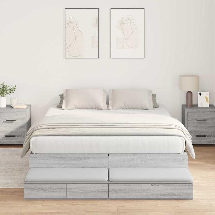 Actual product image vidaXL Storage bed (140 x 190 cm)