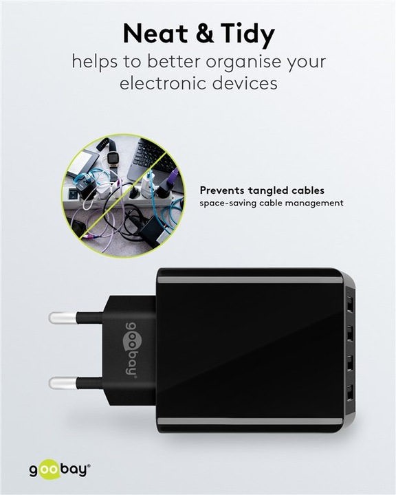 Produktbild Goobay 4-fach Charger (30 W)