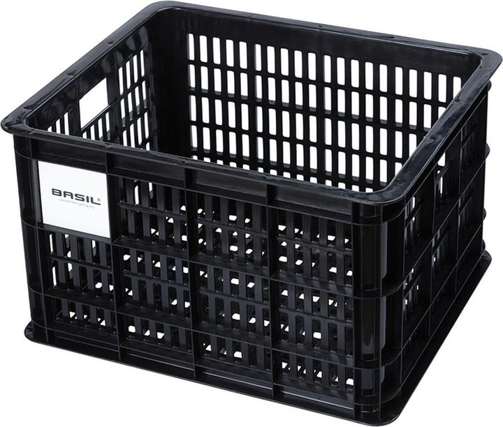Basil Bike box M, 29.5L, recycled plastic, black (29.50 l)