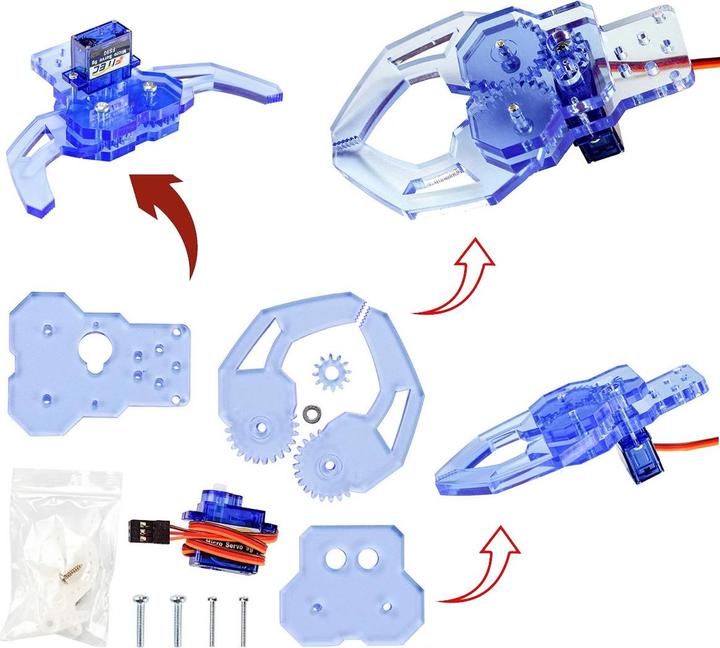 Actual product image Kitronik Klaw MK2 Robotic Gripper Kit