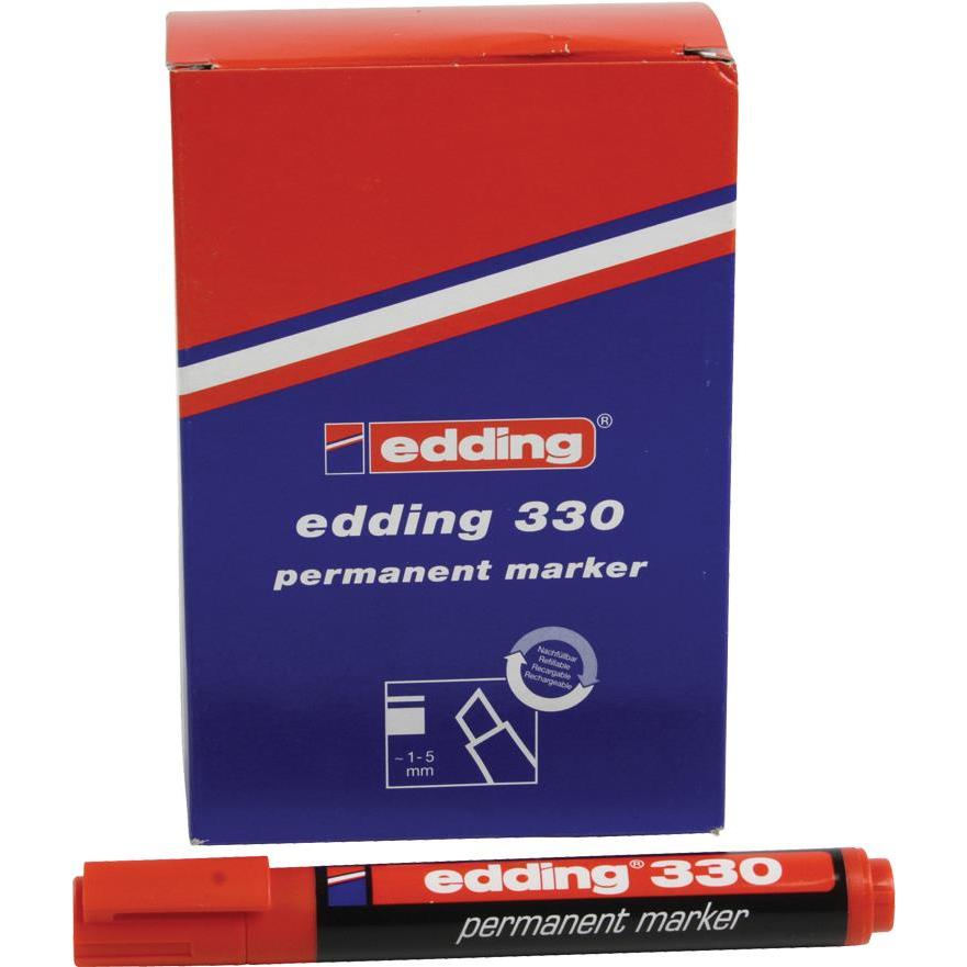 Edding, Marker, OFC-ED330RD (Rot, 5 mm, 10 x)