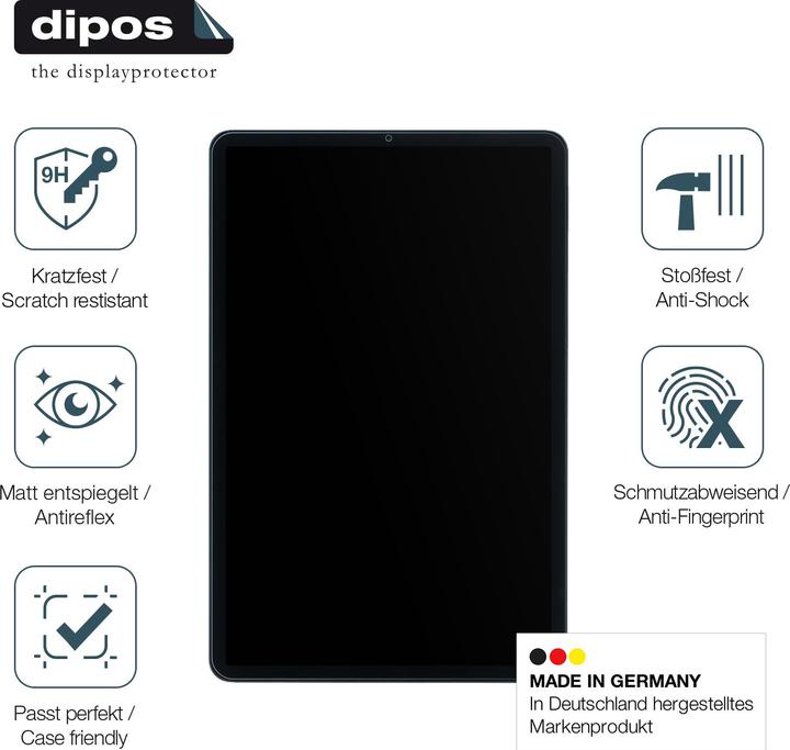 Actual product image Dipos Screen Protector Anti-Shock (2 Piece, Xiaomi Pad 5)