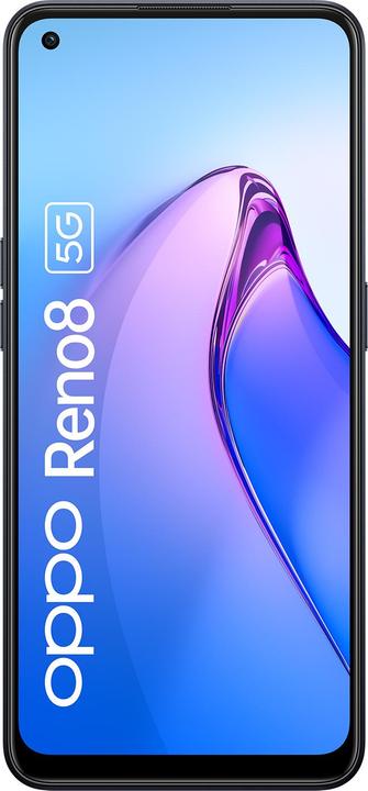 Produktbild OPPO Reno 8 (256 GB, Shimmer Black, 6.43", Dual SIM, 5G)