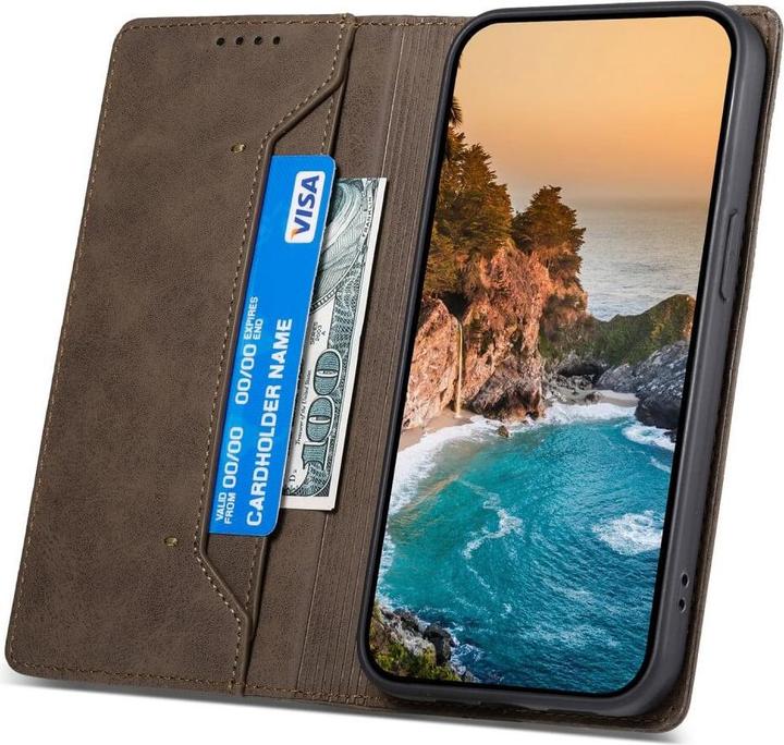 Produktbild Cover-Discount Hülle mit RFID Blocker braun (Samsung Galaxy S24)