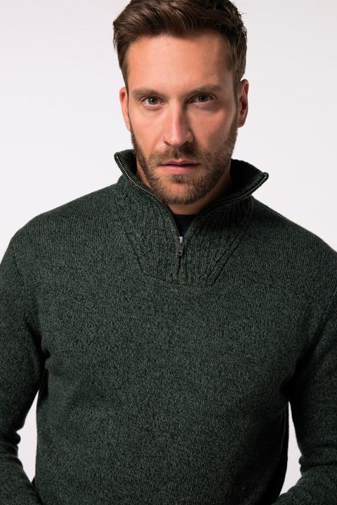 Produktbild JP1880 JP 1880 Troyer, TwoTone-Strick, Zippkragen, bis 7 XL (7XL)