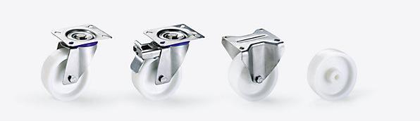 Produktbild kaiserkraft Polyamid-Rad, Gehäuse Edelstahl