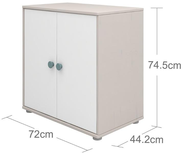 Produktbild Flexa Kommode Classic mit 2 Türen (72.54 x 44.5 x 74.5 cm)