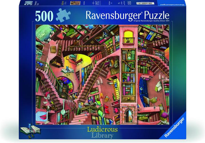Actual product image Ravensburger Bibliothèque folle (500 pieces)