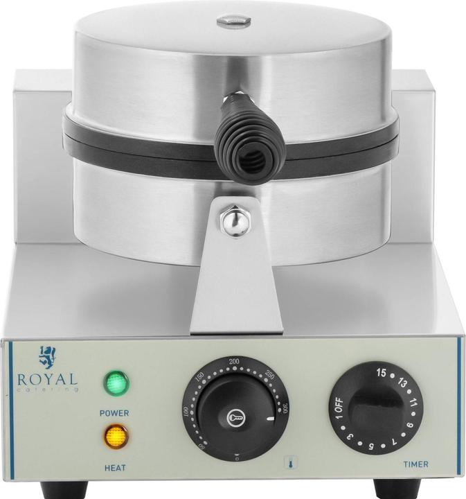 Produktbild Royal Catering Waffelautomat Elektro Waffeleisen Doppel Brüssler Waffel 1300 Watt Rund
