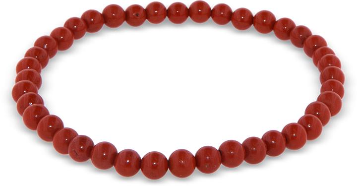 Actual product image Leyda Jasper Red Bracelet (18 cm, Coloured stone)