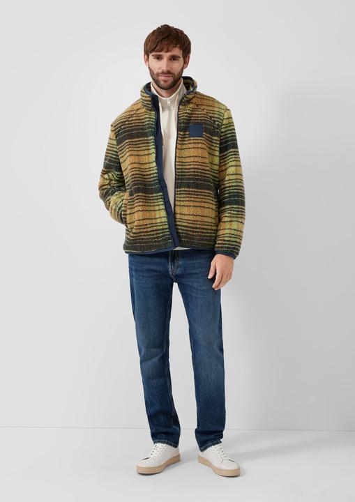 Produktbild s.Oliver Sweatshirt Sweatshirt mit Eingrifftaschen und Label-Patch (M)