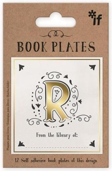 IF Exlibris - Aufkleberset - Buchstabe R