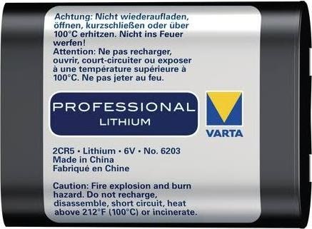 Image du produit Varta Photo Lithium (1 pcs, 2CR5, 1400 mAh)