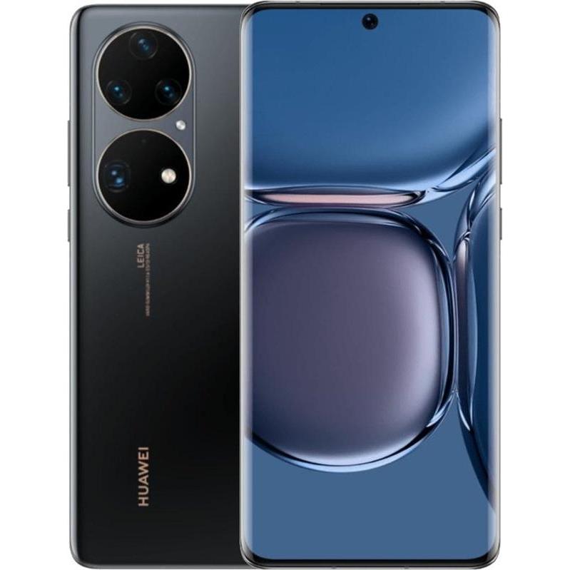 Huawei P50 Pro (256 GB, Golden black, 6.60", Hybrid Dual SIM, 4G), Smartphone, Schwarz