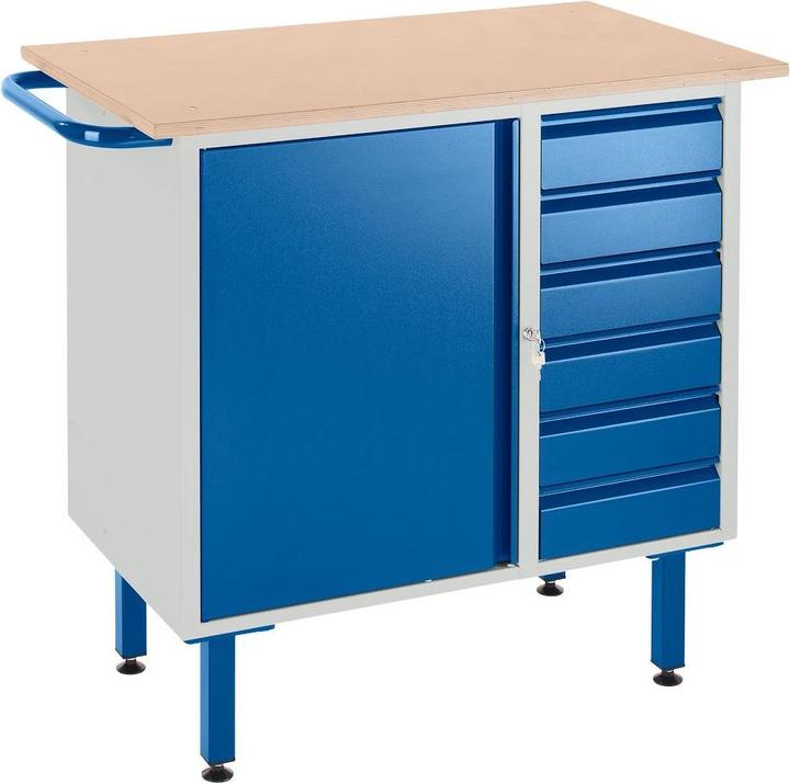 Actual product image Rollcart Workbench with cabinet (100 cm, 60 cm)