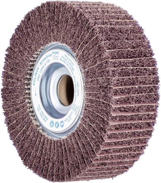 Produktbild Pferd Schleifvlies POLINOX Vlies Schleifrad PNZ Ø 150 x 50 mm Bohrung 254 A 100 für schliff & Finish 1 (100)
