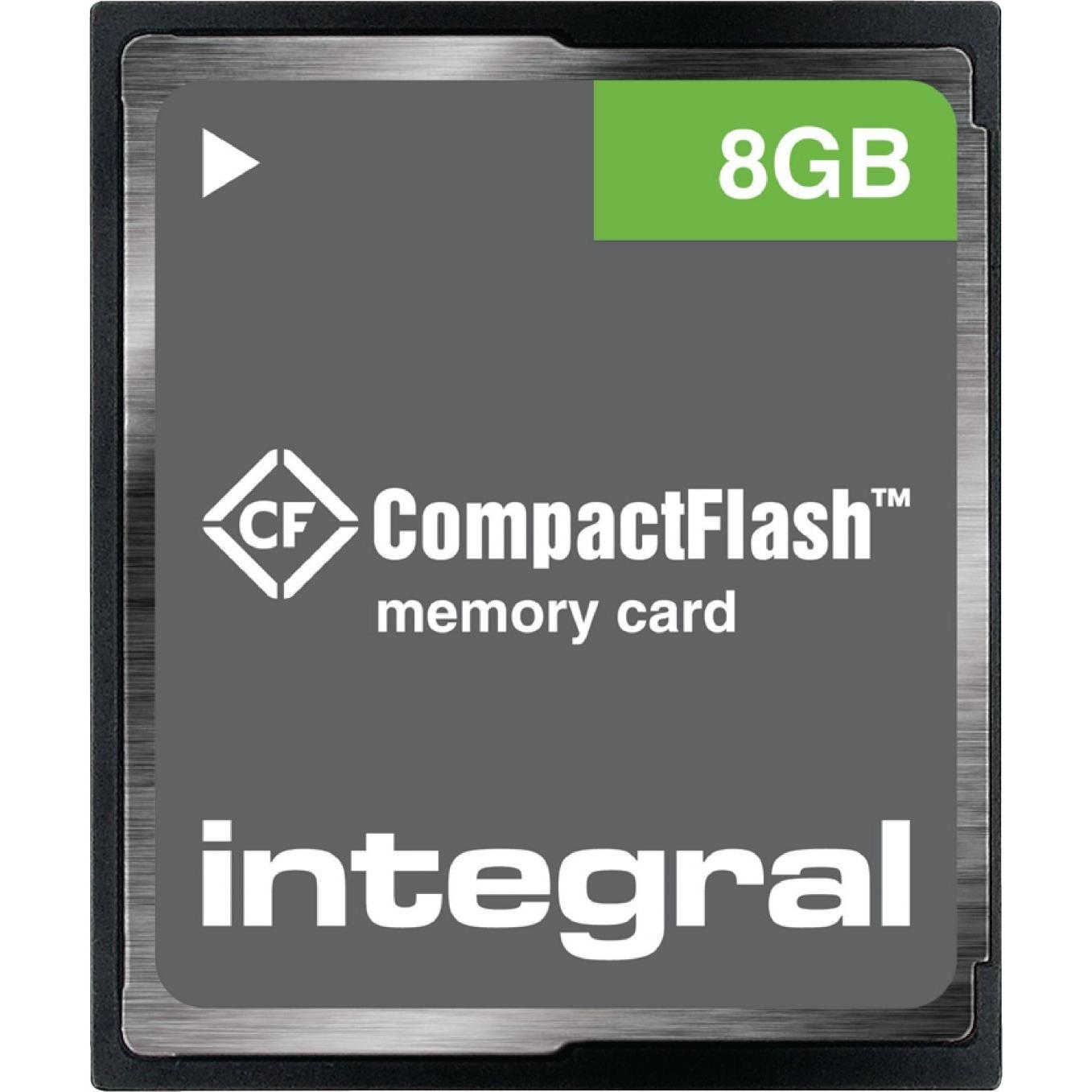 Integral INCF8GV2 Speicherkarte 8 GB Kompaktflash (8 GB, CFast), Speicherkarte, Schwarz, Grau