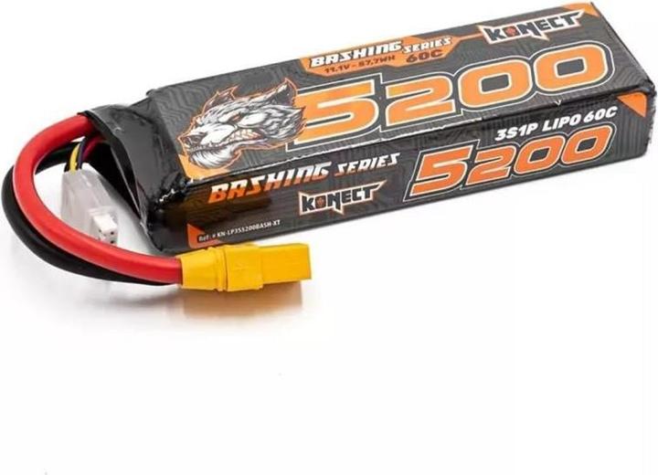 Produktbild Konect RC-Akku LiPo 5200 mAh 11.1 V 60C Bashing (11.10 V, 5200 mAh)