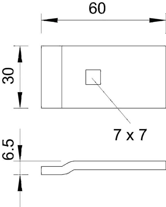 Actual product image OBO Bettermann Clamp piece