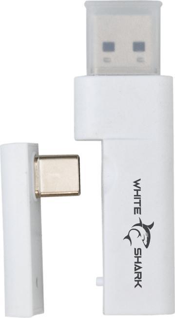 Actual product image White Shark WGH-2444 Firecrest White (No noise cancellation, 15 h, Cable, Wireless)