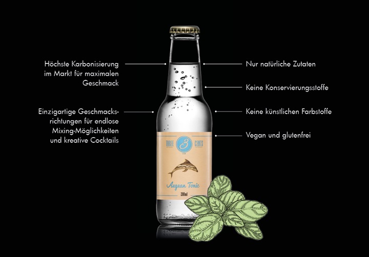 Produktbild Three Cents Aegean Tonic (24 x 20 cl)