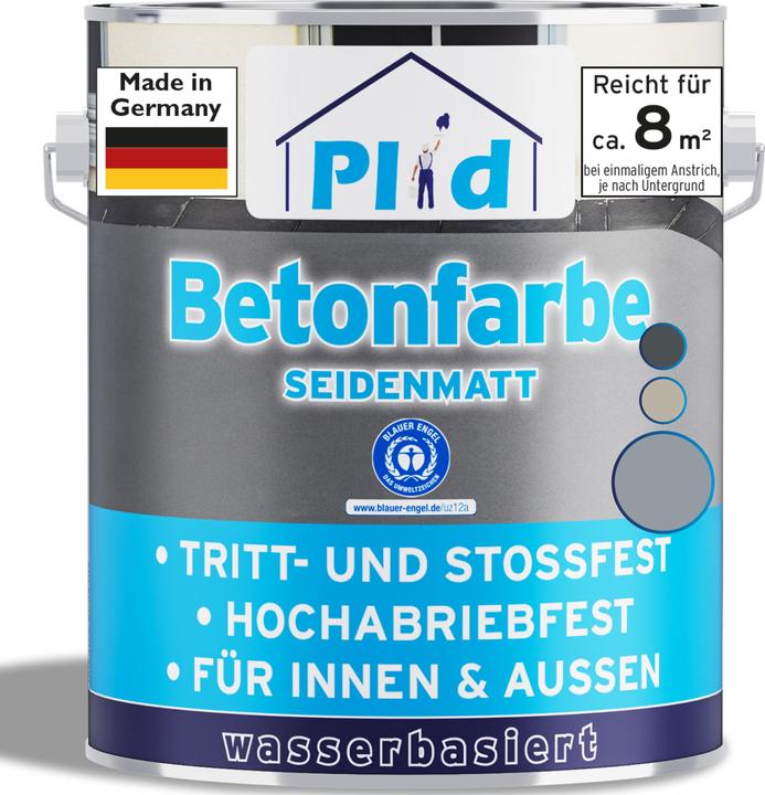 Plid Concrete paint 0.75L - for approx. 8m² / Floor coating Floor colour base