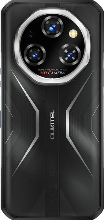 Actual product image Oukitel WP55 5G (6.6" - NFC - 11 000 mAh - 256 Go, 12 Go RAM) Noir (256 GB, Black, 6.60")