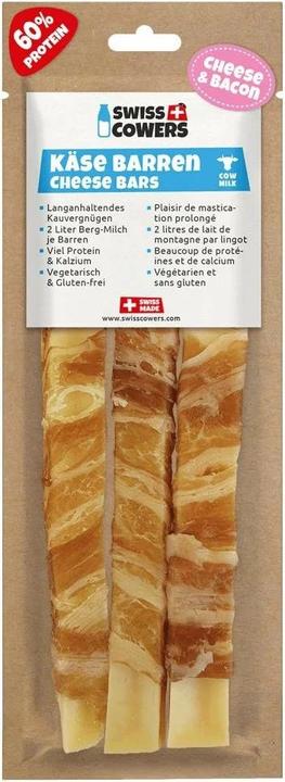 Produktbild Swiss Cowers Snack Käse Barren mit Speck S, 60 g, 3 Stück (3 Stk., 60 g)