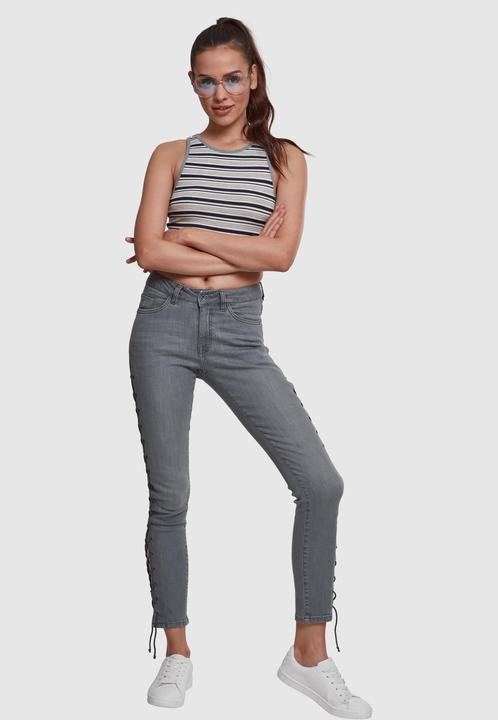 Immagine prodotto Urban Classics Top a strisce a coste per donna (L)