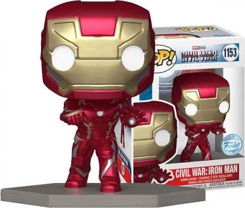 Actual product image Funko POP! Marvel: Civil War Build A Scene - Iron Man - Captain America 3 - Amazon Exclusive - Colle