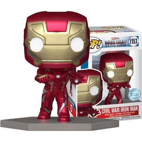 Funko POP! Marvel: Civil War Build A Scene - Iron Man - Captain America 3 - Amazon Exclusive - Colle